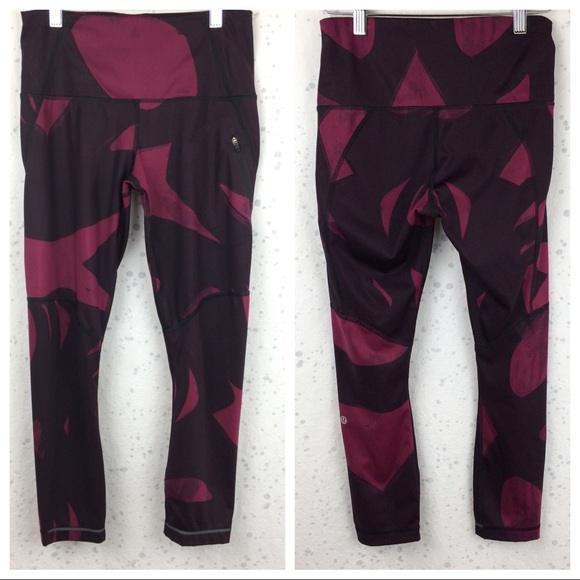 lululemon athletica Pants - Lululemon All Sport Crop Back Spin Stroke 4